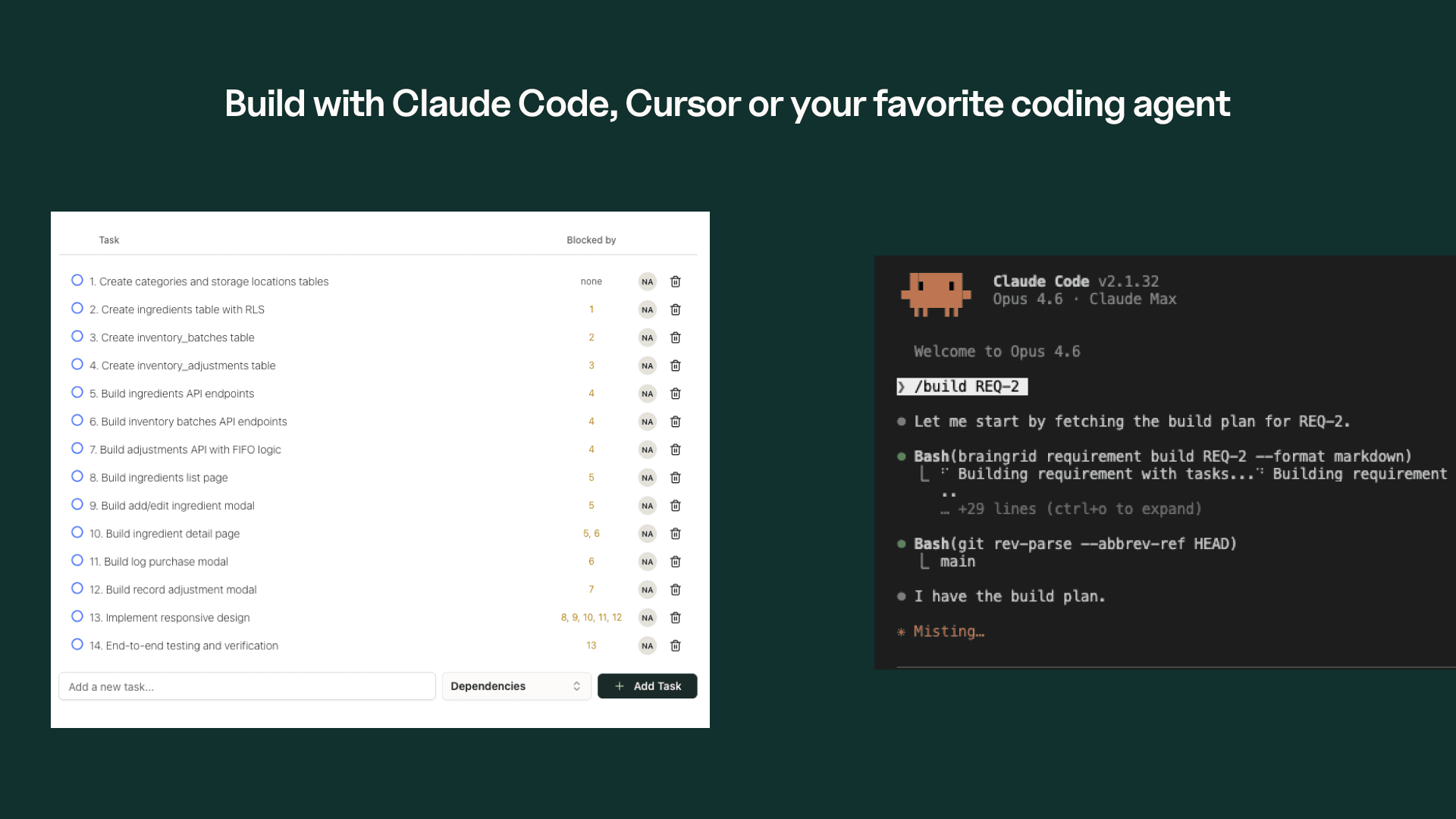 Build with coding agents