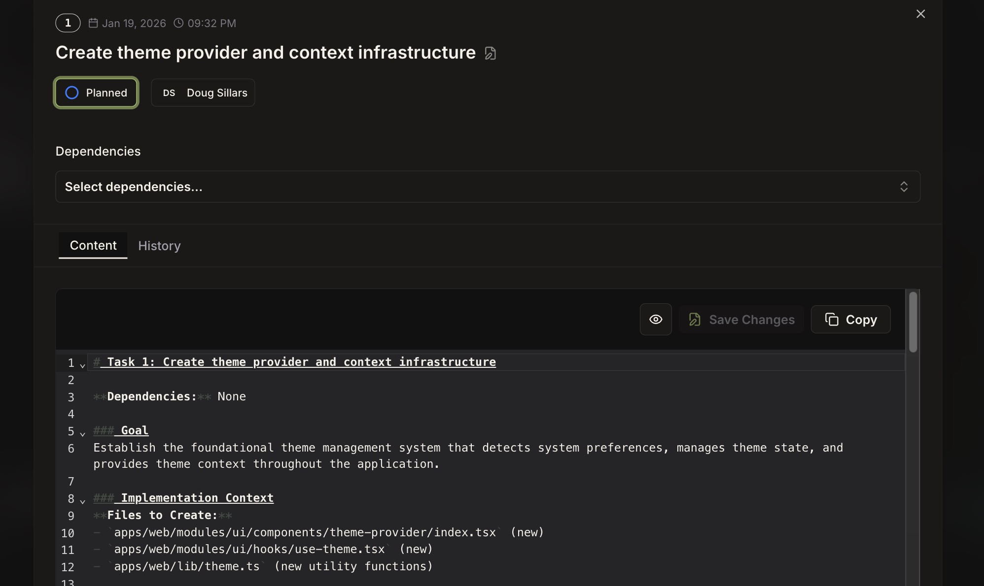 An example task created by Braingrid