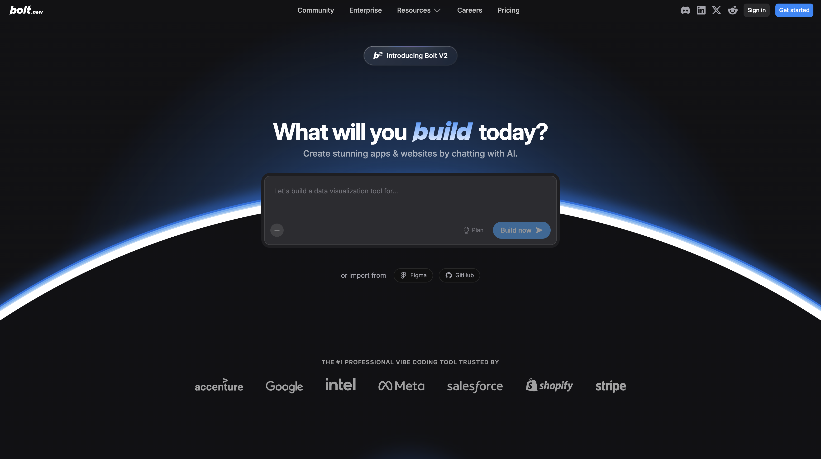 Bolt.new HomePage