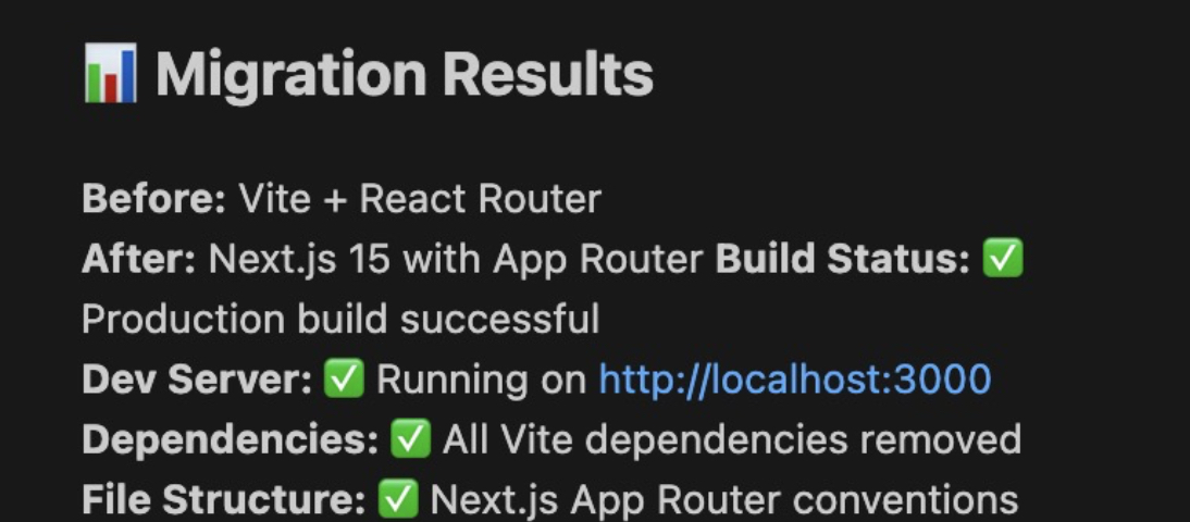 Claude Code migration