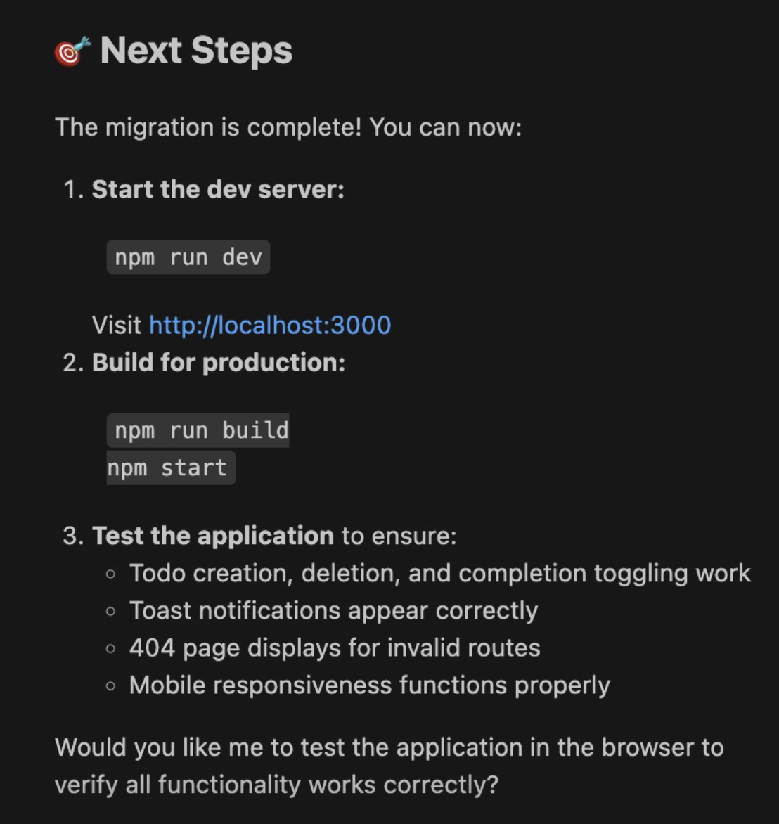 Claude Code migration