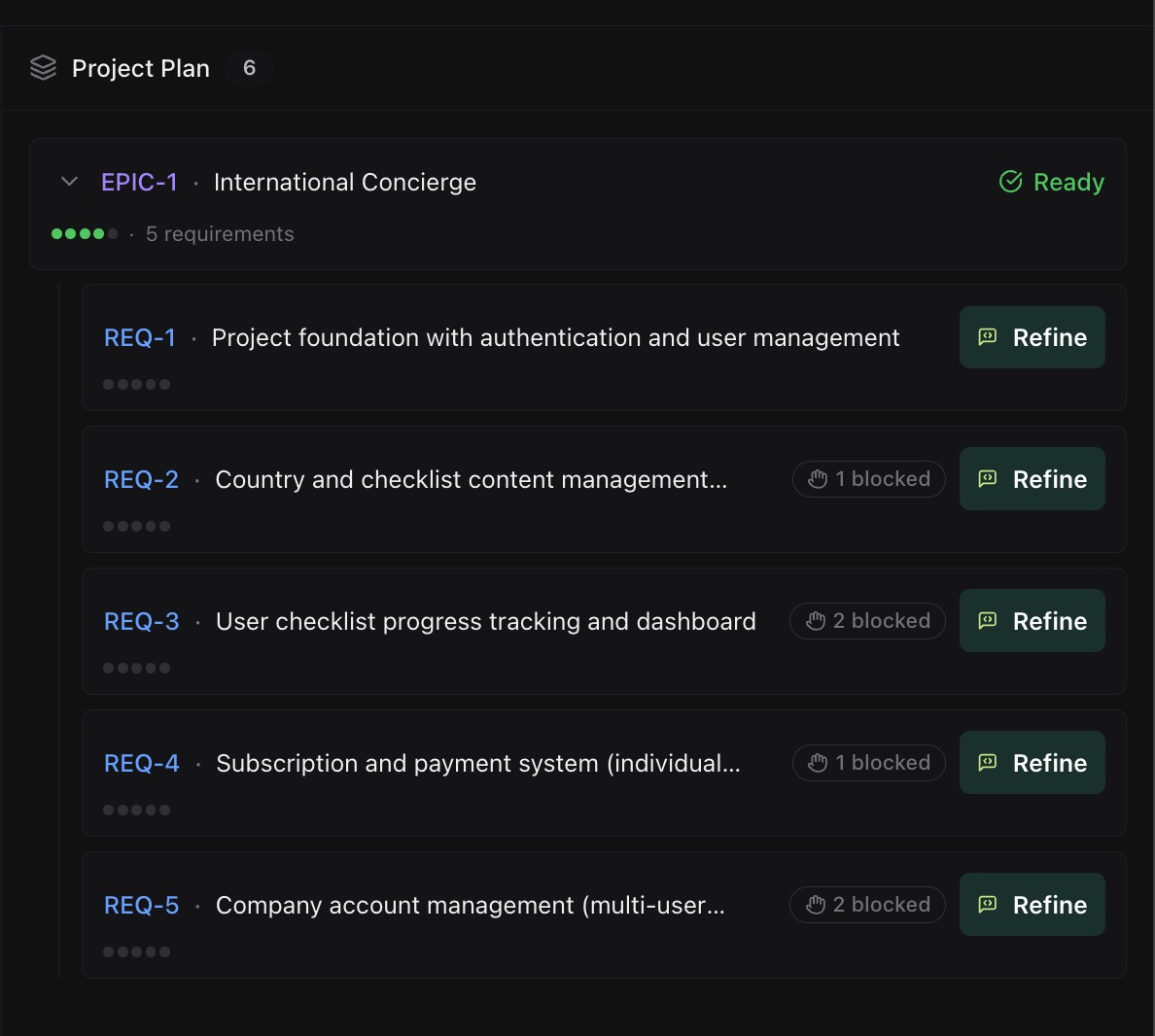 BrainGrid EPIC-1 requirements