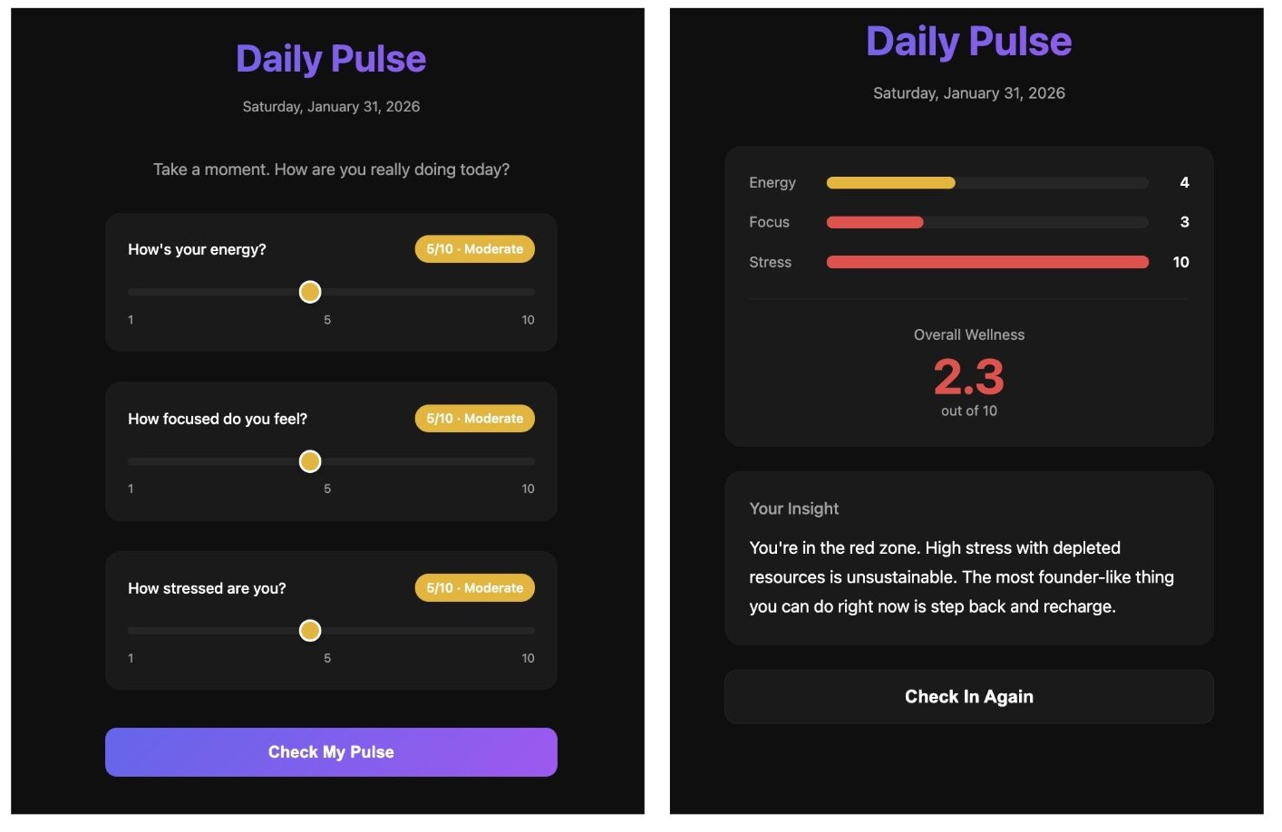 Claude Code Daily Pulse app