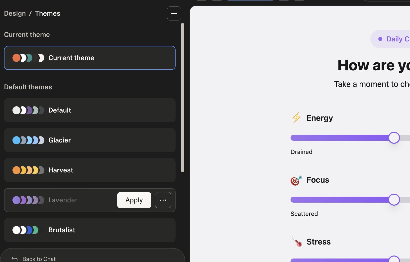 Lovable theme customization