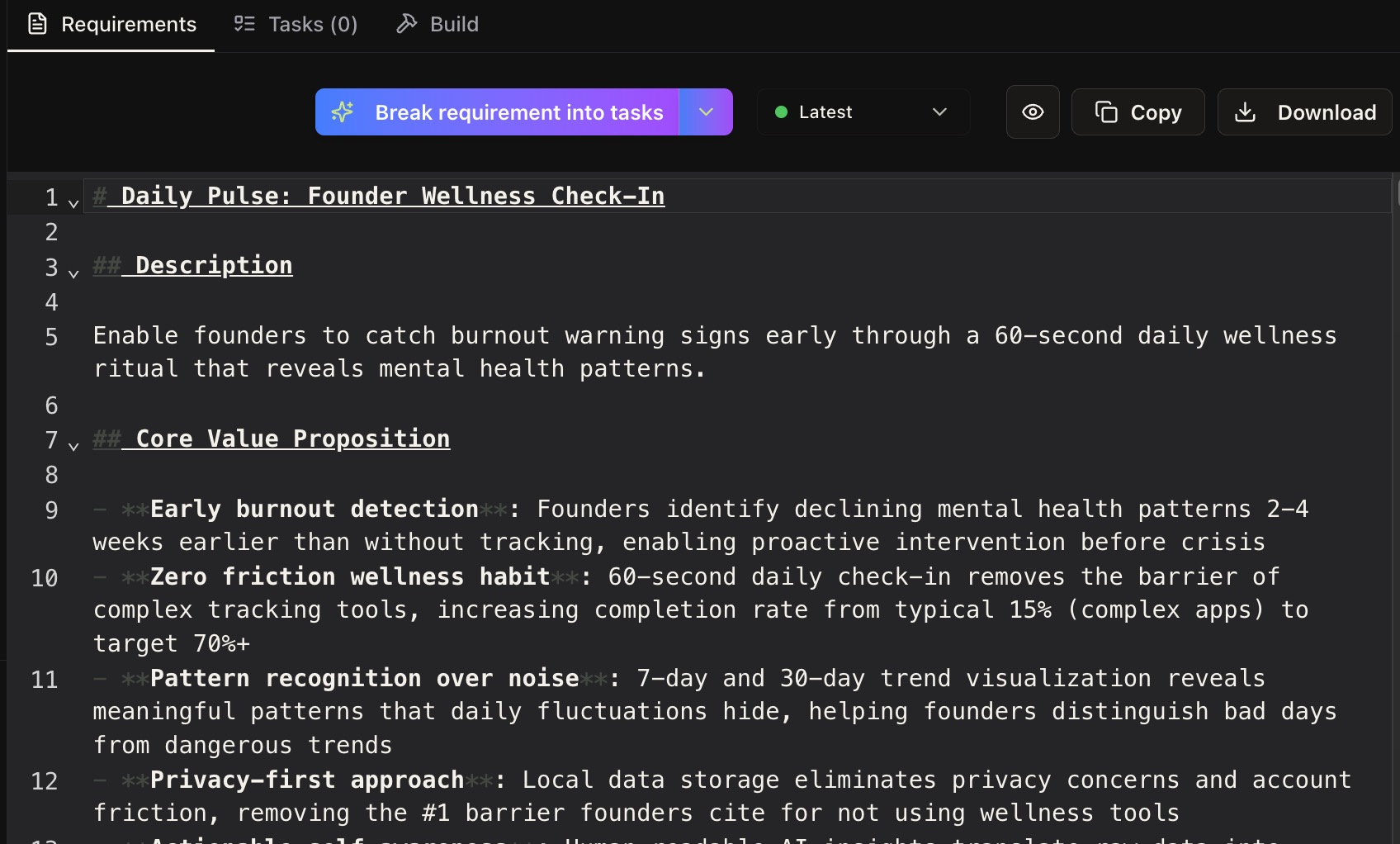 BrainGrid Requirements doc